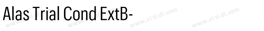 Alas Trial Cond ExtB字体转换 Alas Trial Cond ExtB字体转换